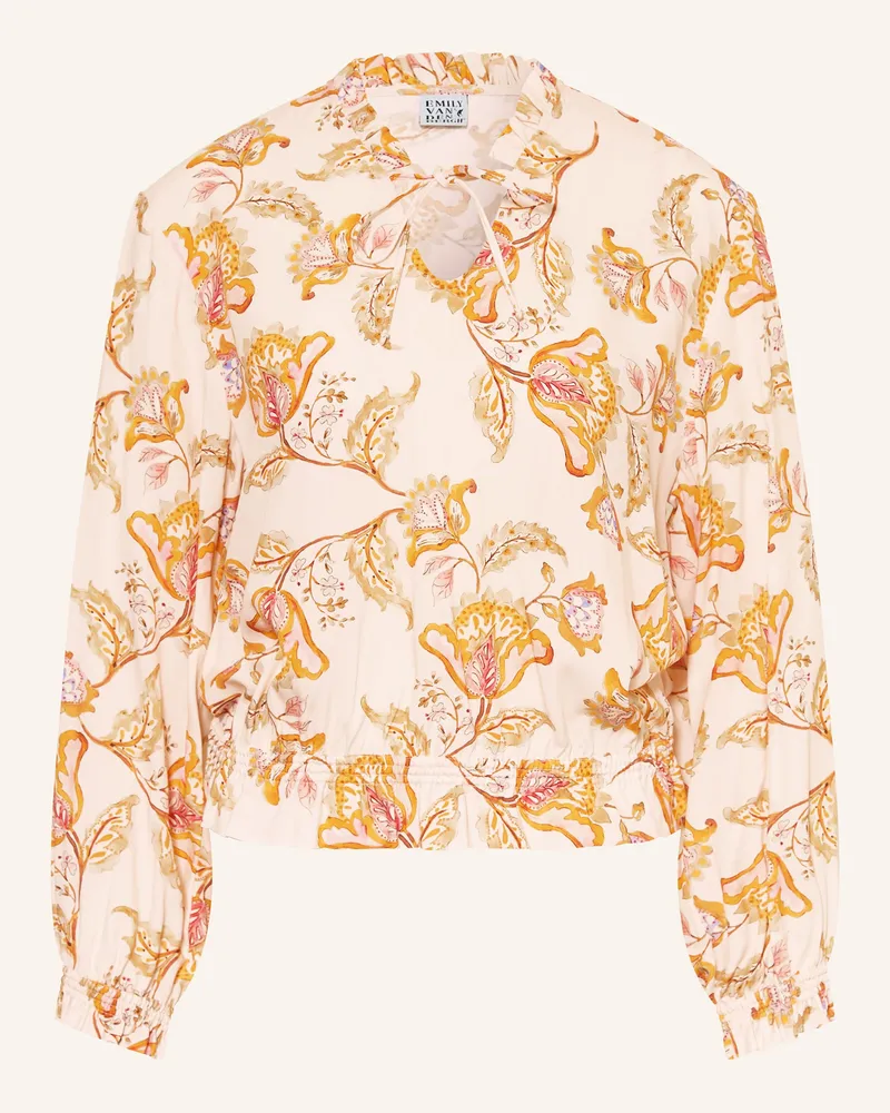 Emily van den Bergh Blusenshirt mit Rüschen Creme