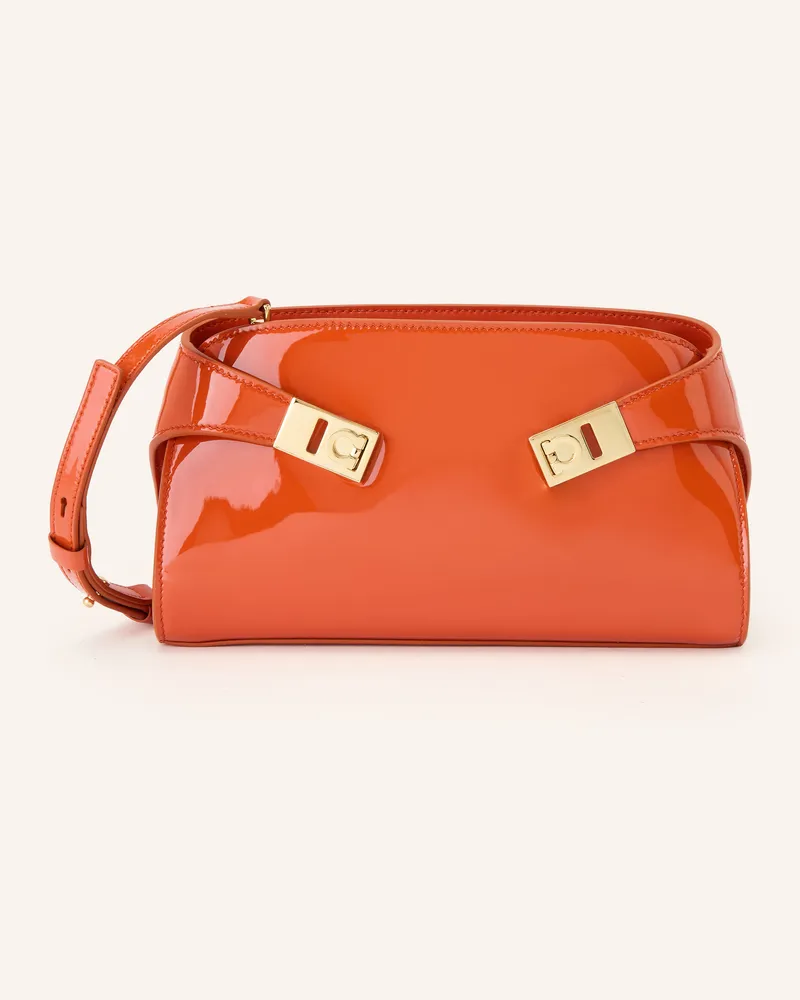 Ferragamo Umhängetasche Hug rot Orange