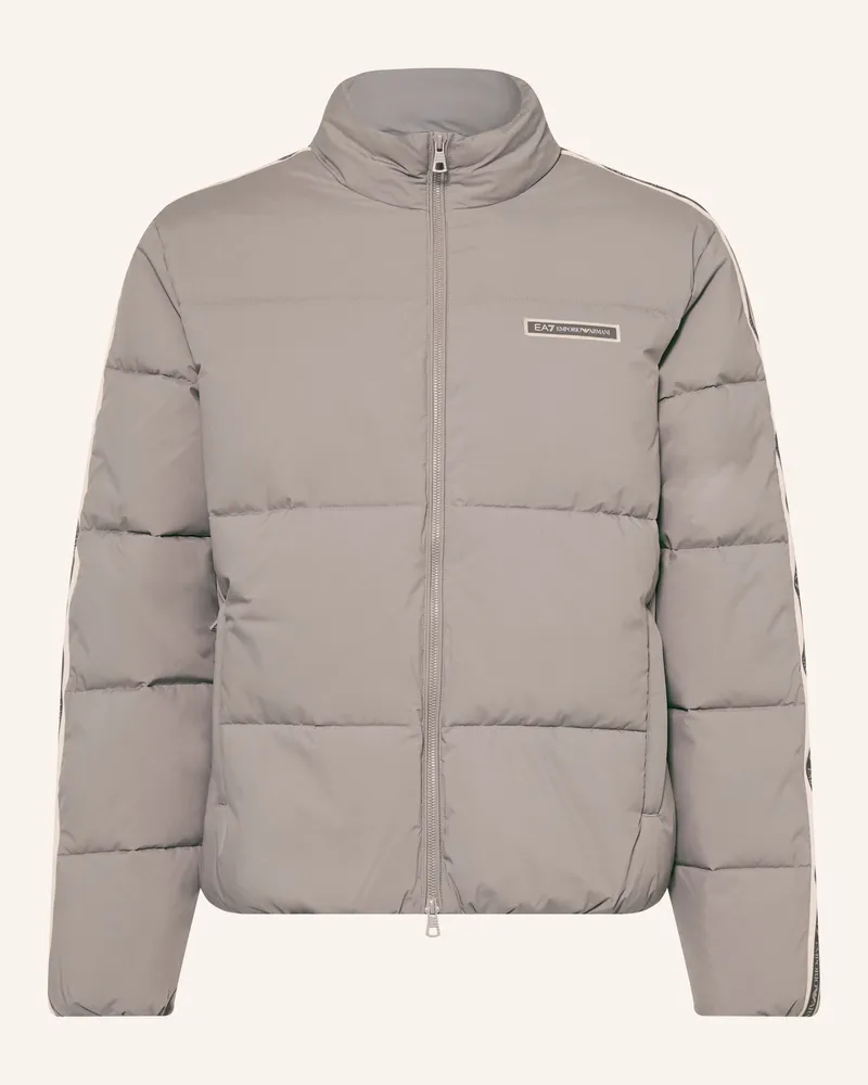 EA7 Steppjacke grau Hellgrau
