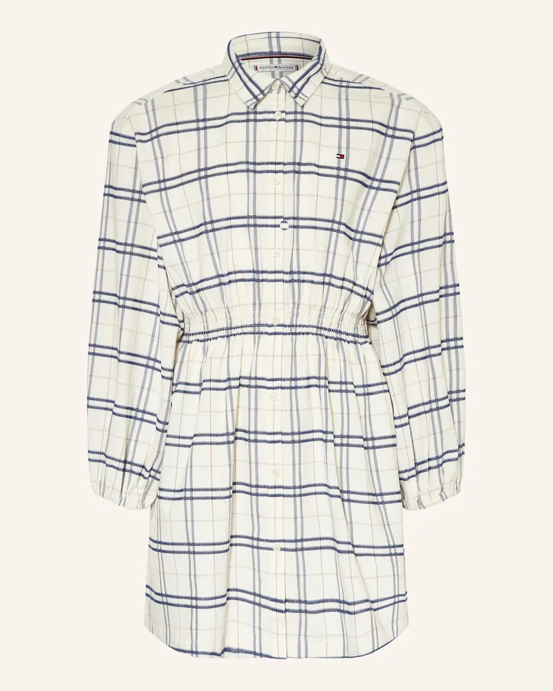 Tommy Hilfiger Hemdblusenkleid aus Cord Weiss