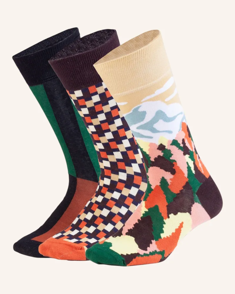 DillySocks Socken Mountain Mood braun Orange