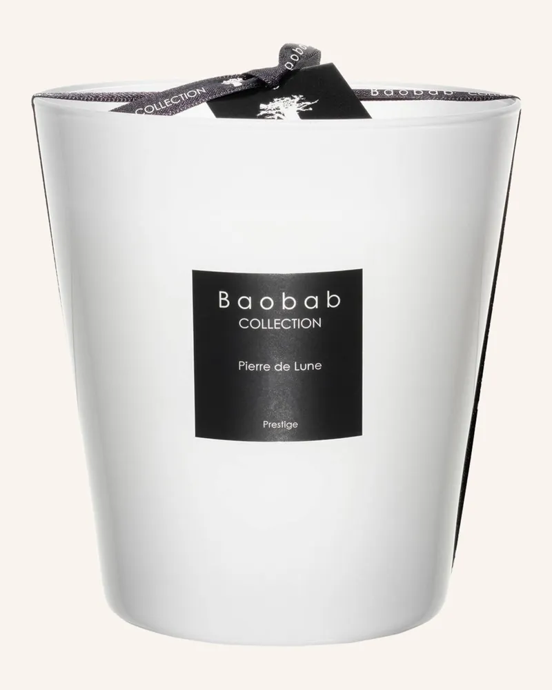 Baobab Collection Duftkerze Pierre De Lune weiss Weiss