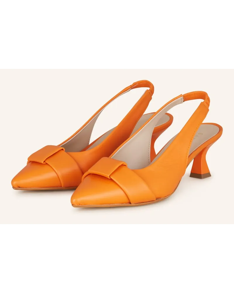 Darling Harbour Slingpumps - ORANGE Orange