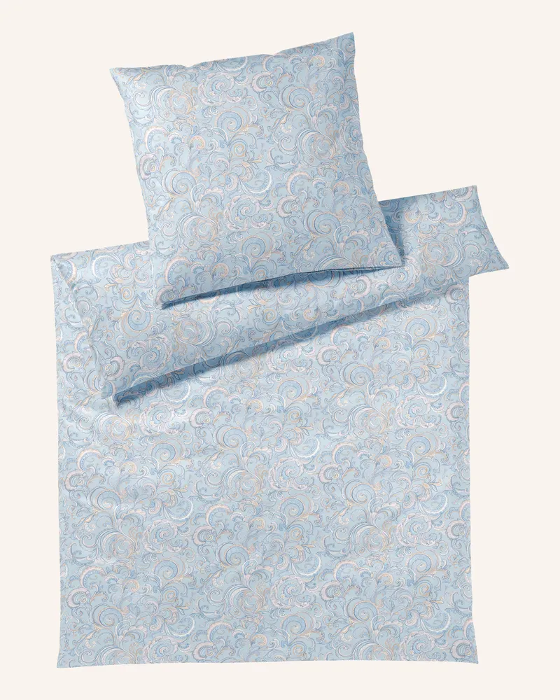 elegante Bettwäsche Grace blau Hellblau