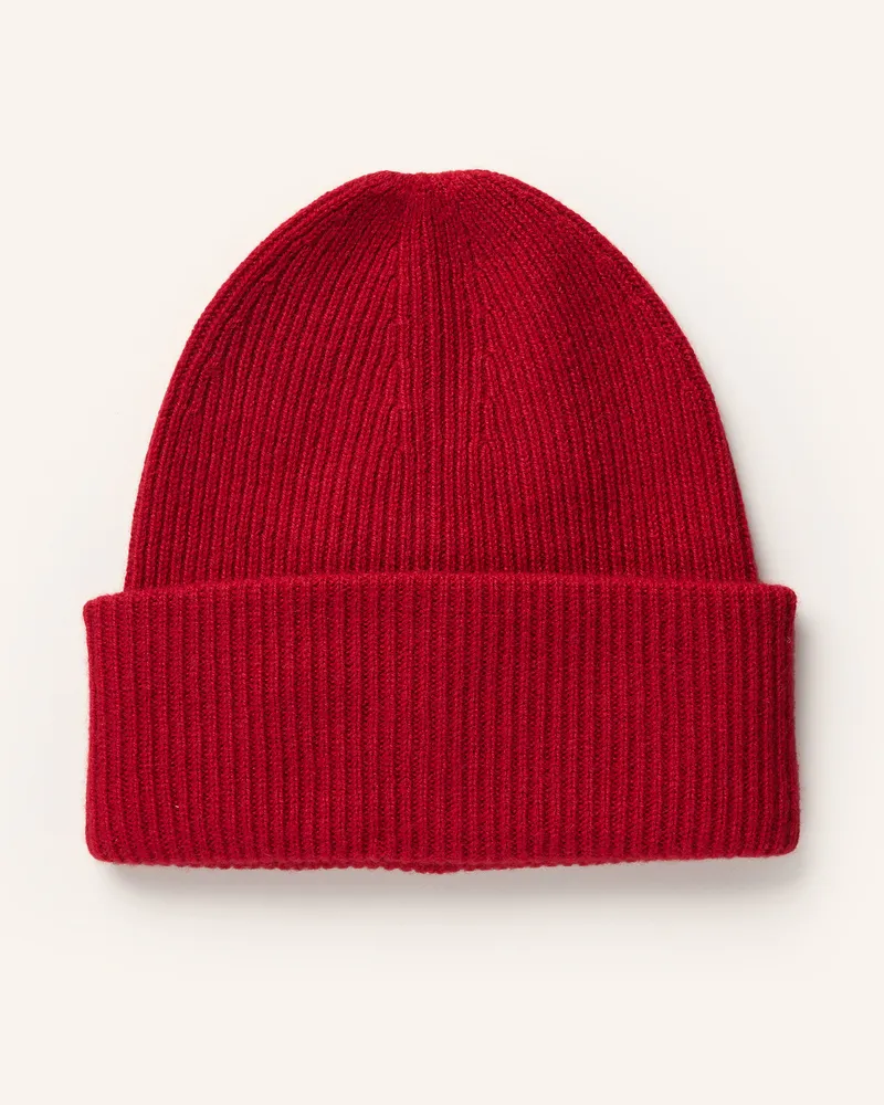 S. Marlon Cashmere-Mütze rot Rot