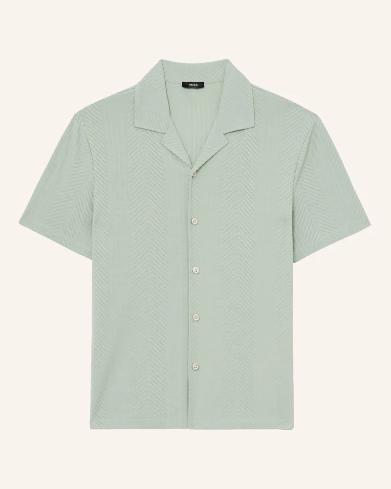 Reiss Strickhemd Frederick Regular Fit gruen Hellgrün