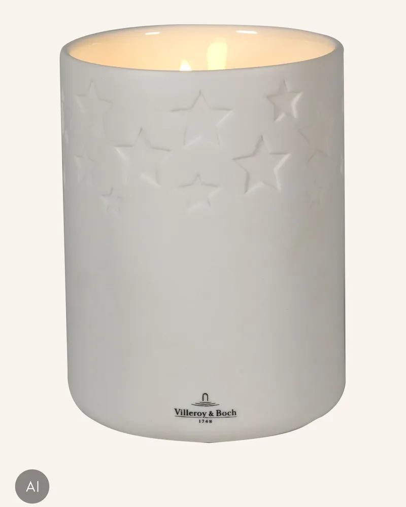 Villeroy & Boch Led Kerze Salzburg weiss Weiss