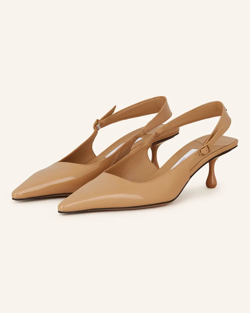 Jimmy Choo Slingpumps Amel 50 beige Camel