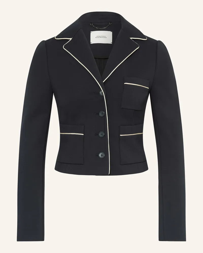 Dorothee Schumacher Cropped-Jacke Emotional Essence blau Dunkelblau