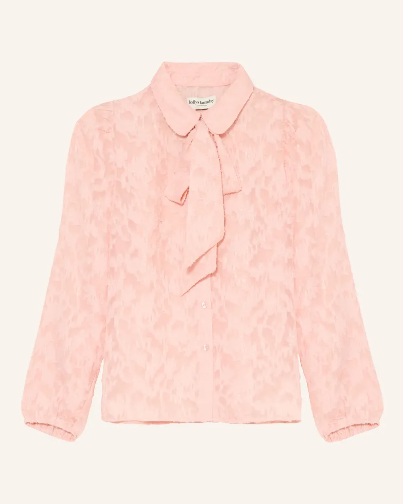 Lollys Laundry Hemdbluse Elliell Mit Abnehmbarer Schluppe rosa Rosa