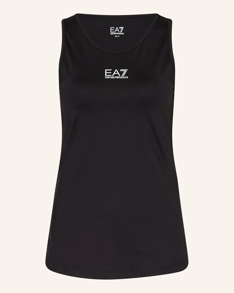 EA7 Tanktop schwarz Schwarz