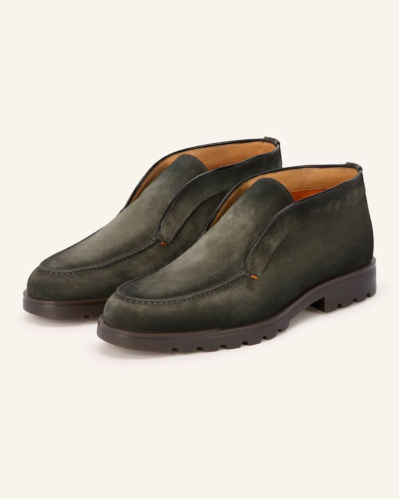 Santoni Stiefeletten ROCK Dunkelgrün