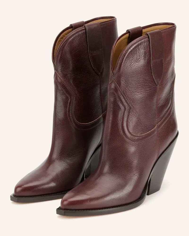 Isabel Marant Stiefeletten Leyane-Gz braun Dunkelrot