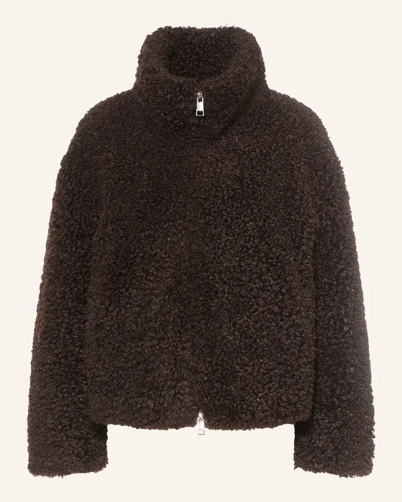 APPARIS Teddyfell-Jacke Brooks braun Dunkelbraun