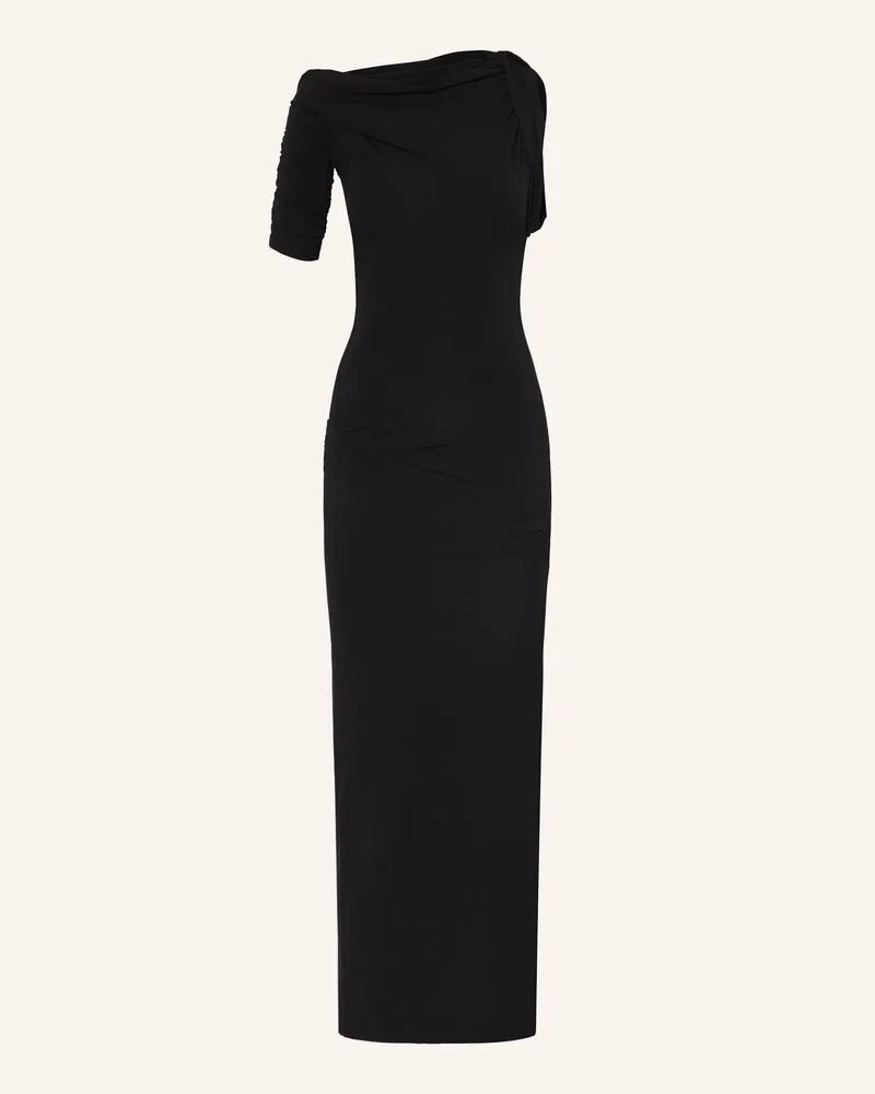 Jacquemus Cocktailkleid La Robe Drapeado schwarz Schwarz