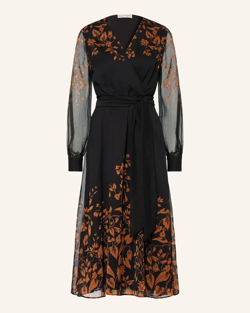 Phase Eight Kleid Arema In Wickeloptik schwarz Schwarz