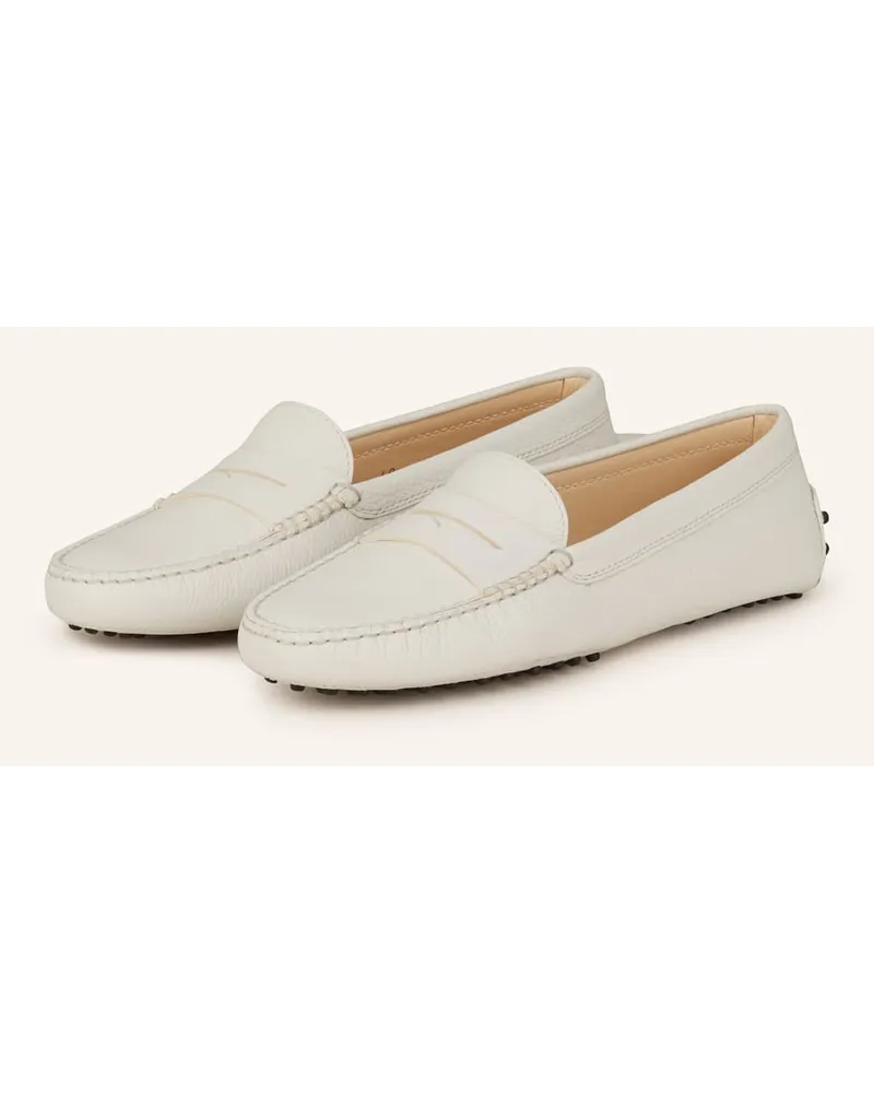 TOD'S Mokassins GOMMINO - OFFWHITE Weiss