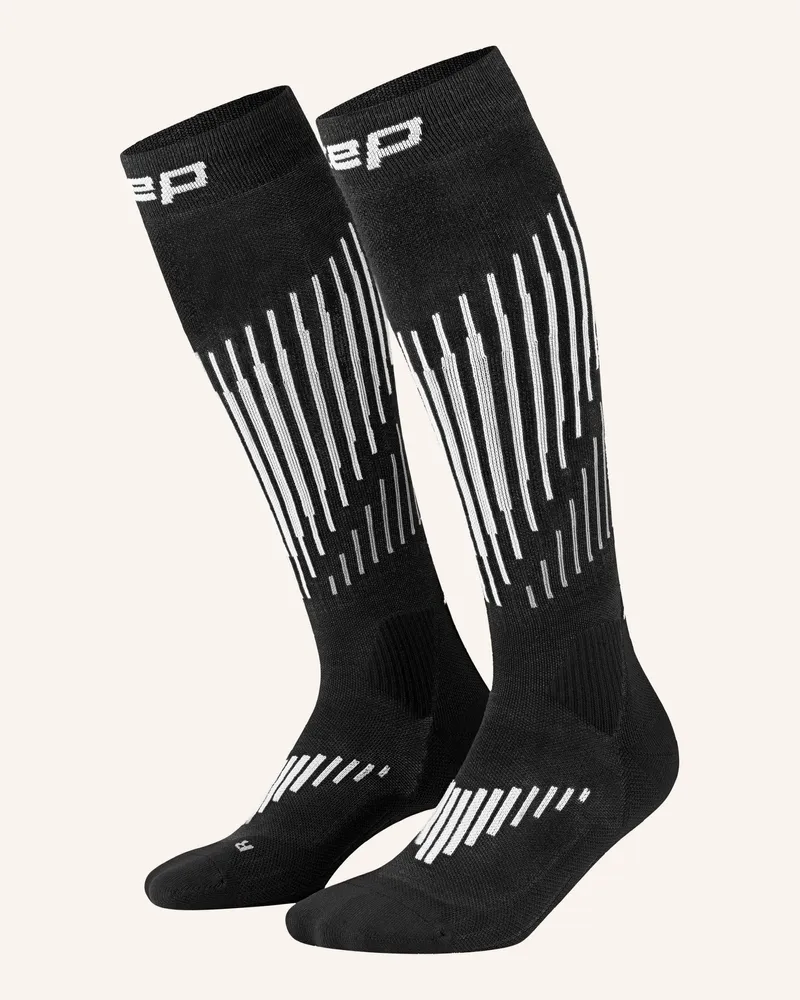 CEP Cep Cep Core Run Merino Socks, Tall, 3.0, Women, schwarz Schwarz