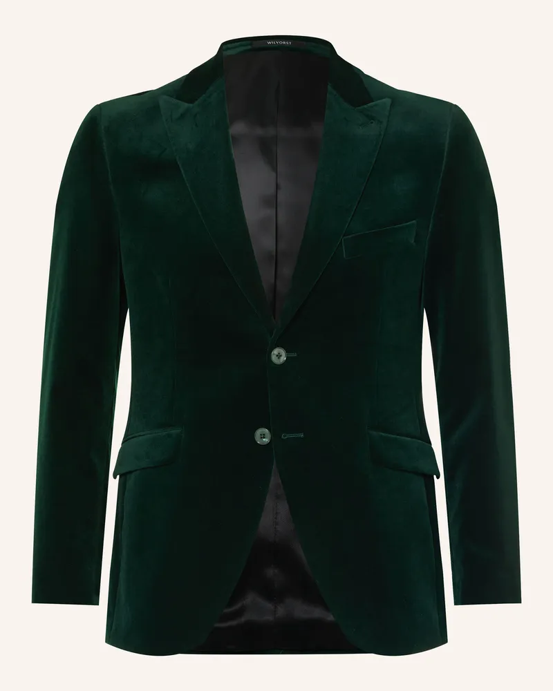 Wilvorst Samtsakko Regular Fit gruen 040