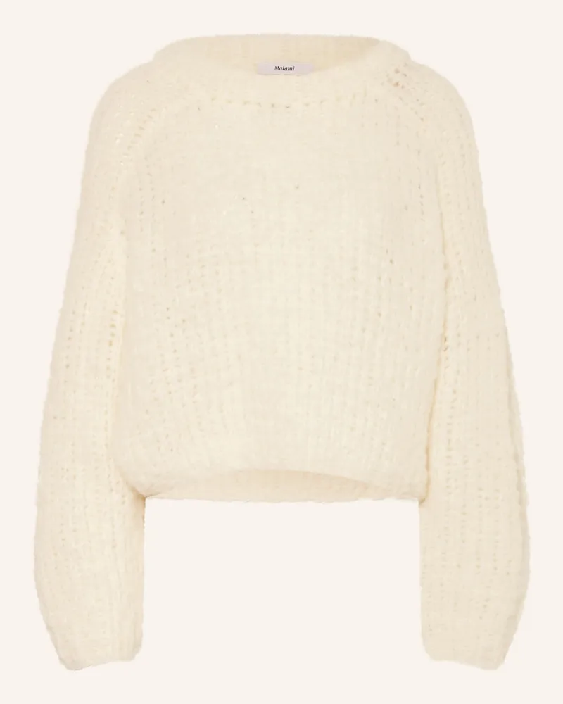 MAIAMI Pullover Mit Alpaka beige Ecru