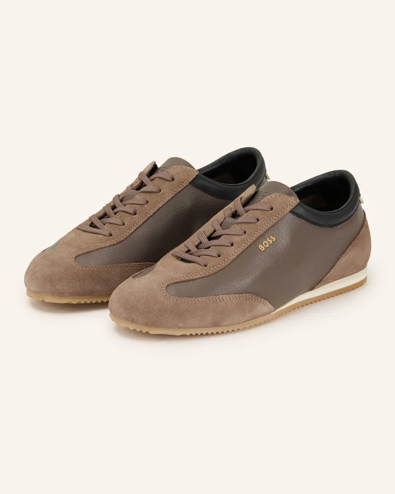HUGO BOSS Sneaker Lineor braun Taupe