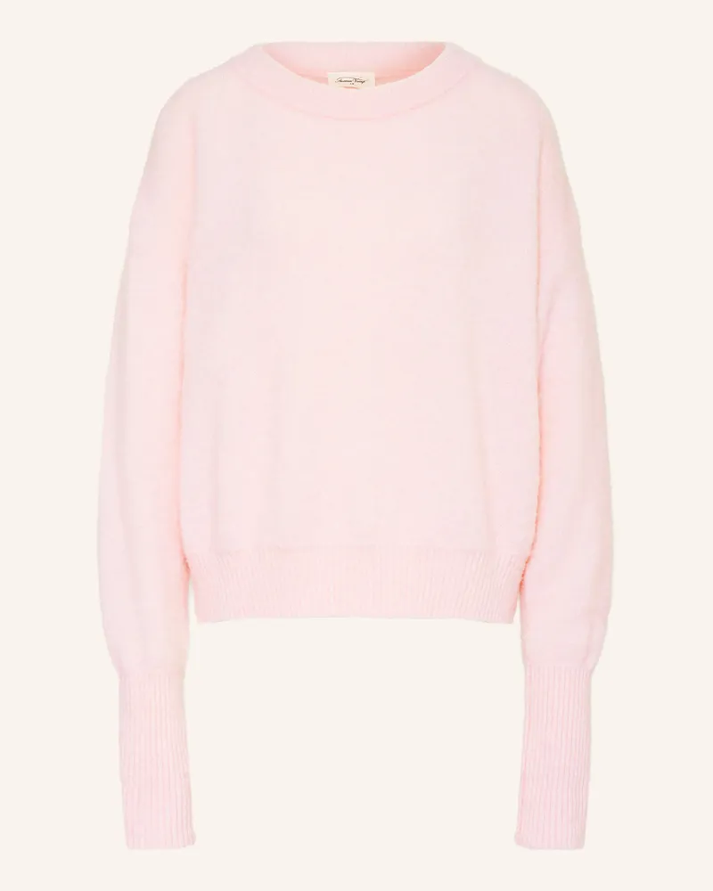 American Vintage Pullover Vitow Mit Alpaka rosa Hellrosa