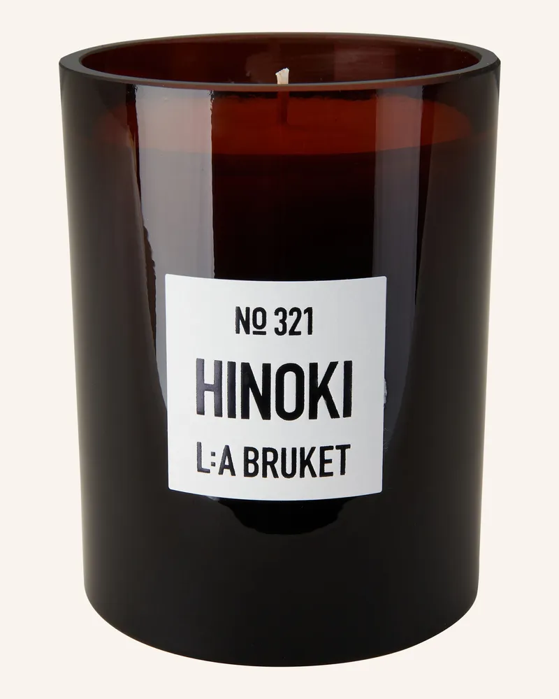 L:A Bruket Duftkerze Hinoki braun Braun