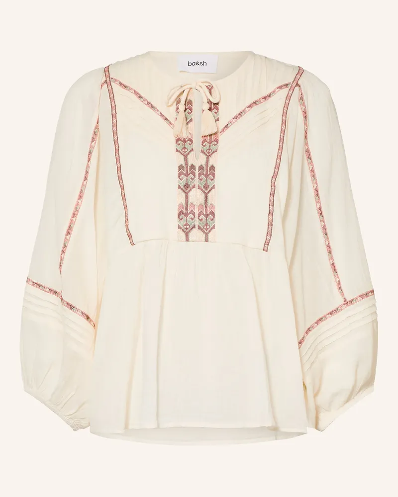 ba&sh Blusenshirt Poeme Aus Musselin weiss Ecru
