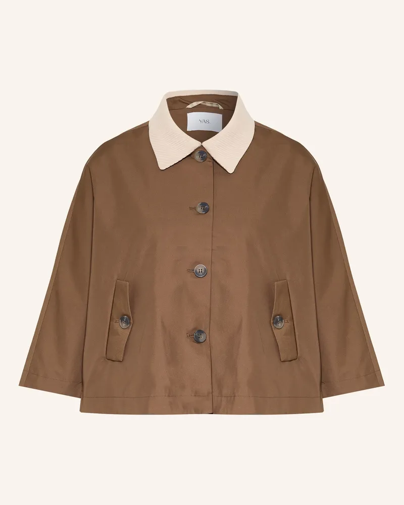 Y.A.S Cape Dunkelbraun