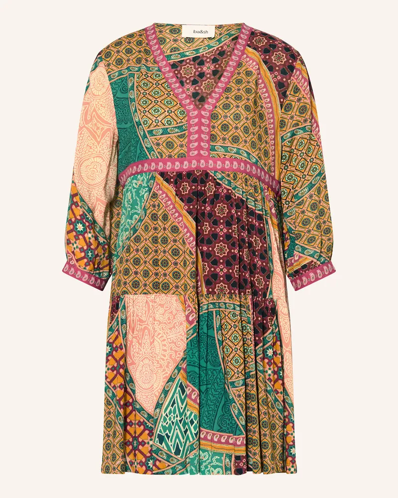 ba&sh Kleid FINGSTON mit 3/4-Arm Grün