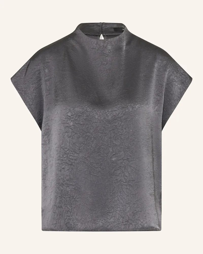 someday. Blusenshirt ZIRKEN aus Satin Dunkelgrau