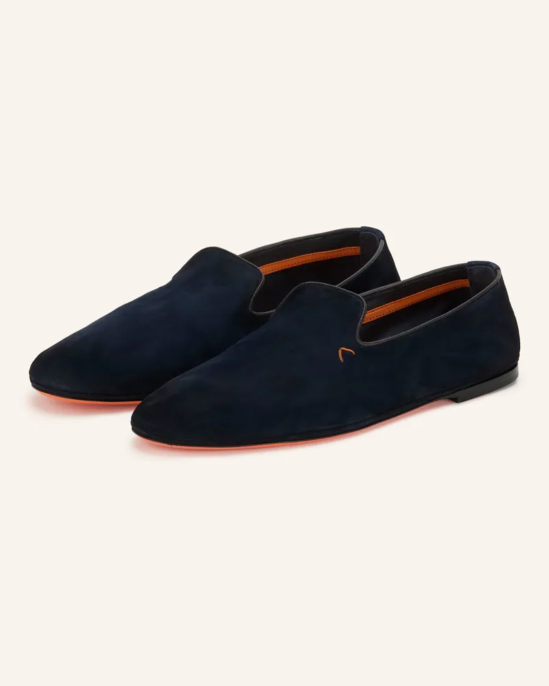 Santoni Slipper Charmin blau Dunkelblau