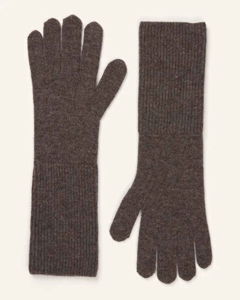 Darling Harbour Handschuhe Aus Cashmere braun Truffle