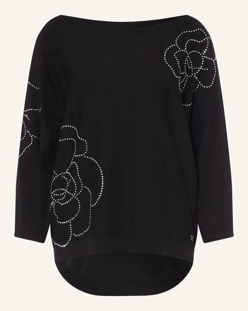 Joseph Ribkoff Pullover Mit 3/4-Arm Und Schmucksteinen schwarz Schwarz