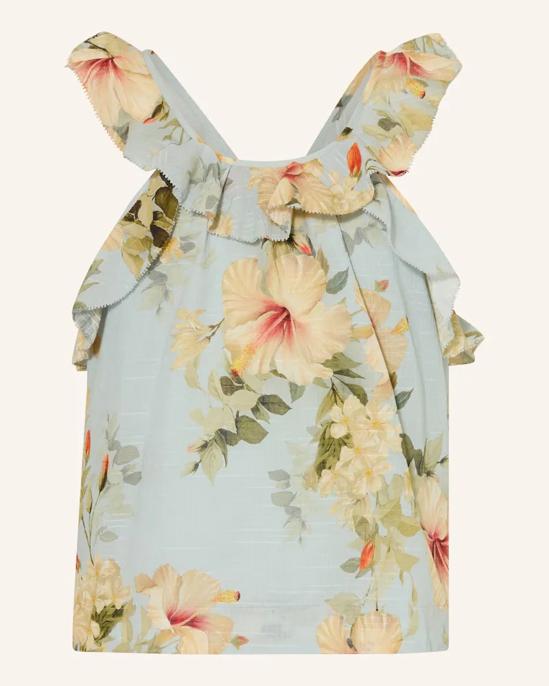 Zimmermann Blusentop Mahon Mit Volants blau Hellblau