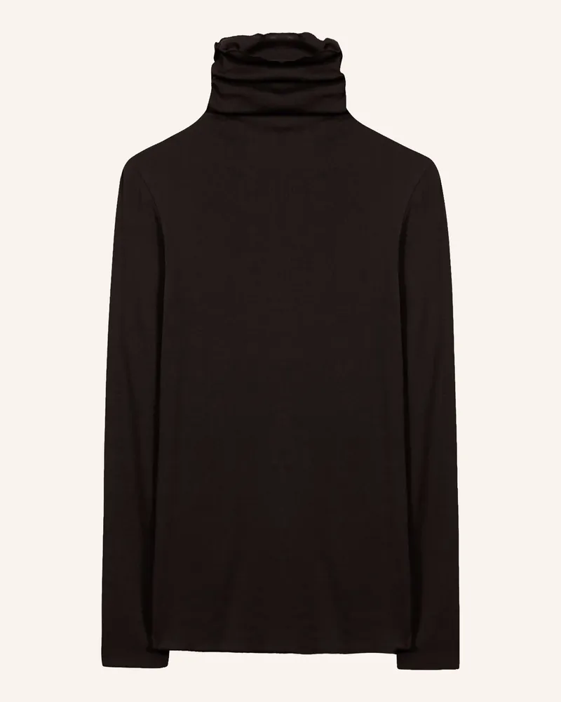 Luisa Cerano Rollkragenshirt braun Dunkelbraun