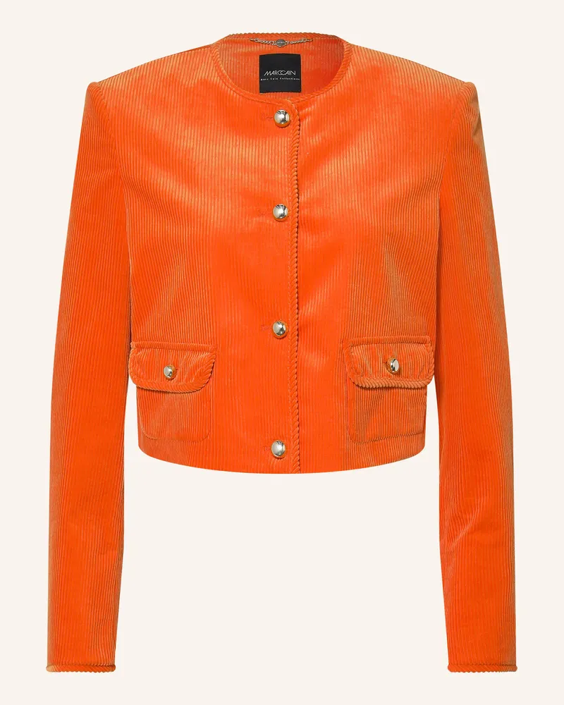 Marc Cain Kastenjacke Aus Cord orange 484