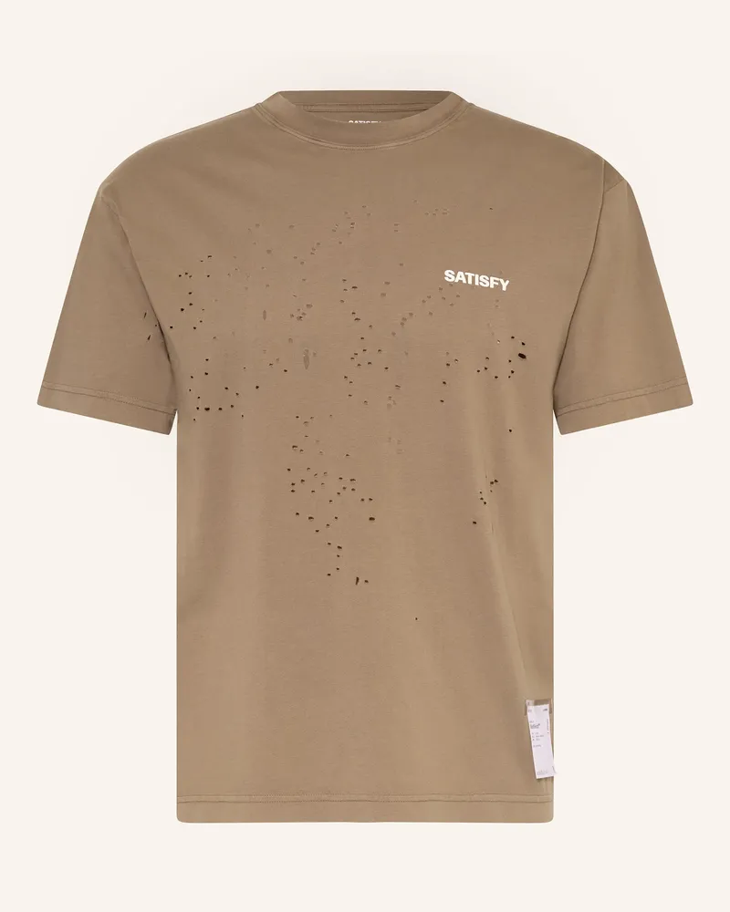 Satisfy Laufshirt MOTHTECH Khaki