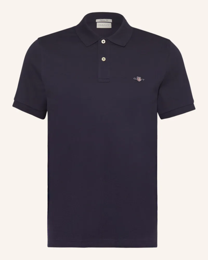 Gant Piqué-Poloshirt Regular Fit Dunkelblau