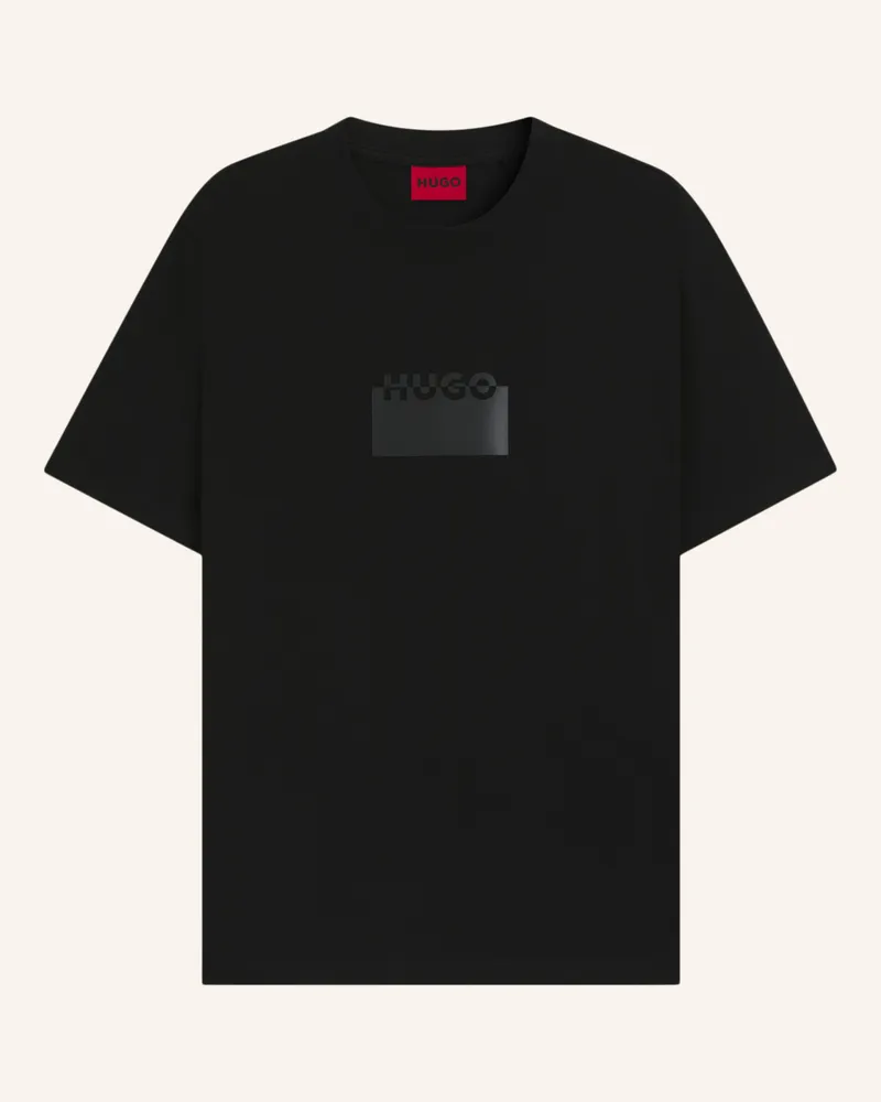 HUGO BOSS T-Shirt DELASTIO Regular Fit Schwarz