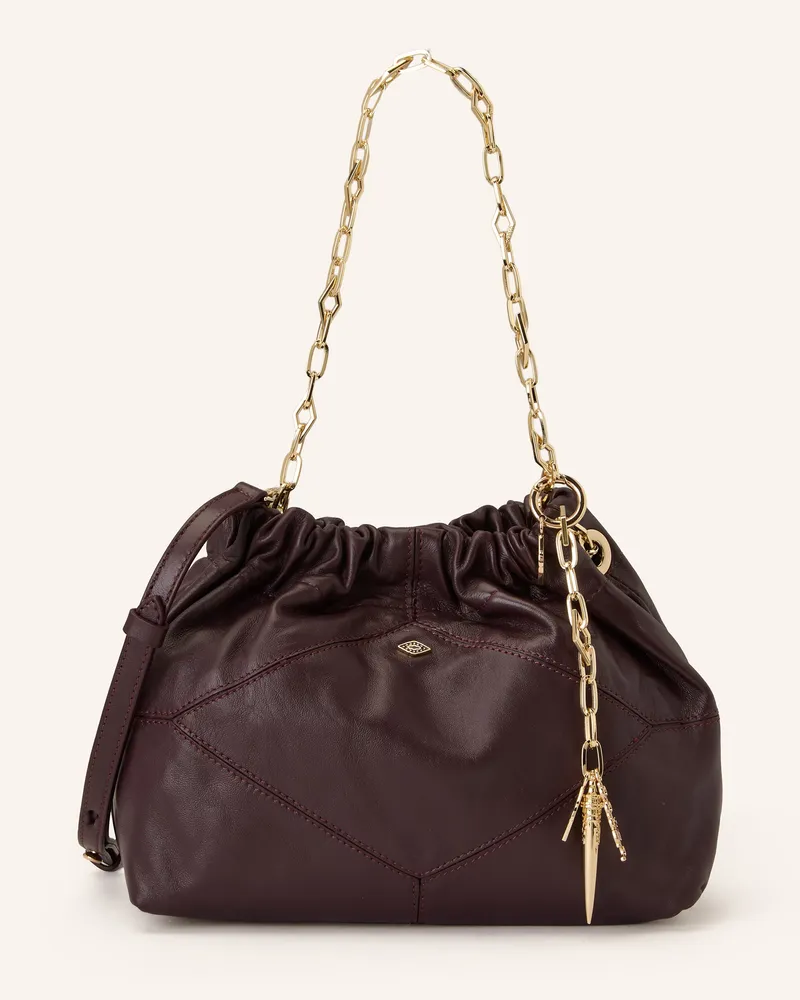 ba&sh Handtasche June Mini rot Dunkelrot