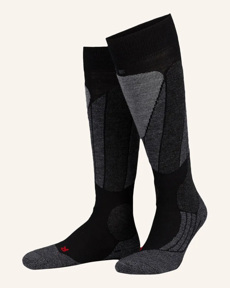 Falke Skisocken Sk schwarz Schwarz