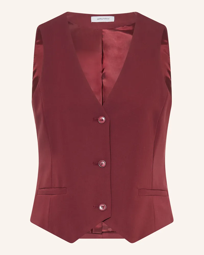 Darling Harbour Blazerweste Bordeaux