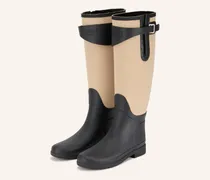 Gummistiefel Refined Tall Canvas schwarz