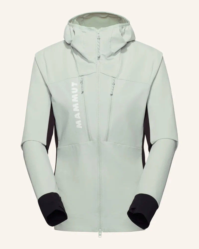 Mammut Softshelljacke Aenergy Hybrid Mit Kapuze gelb Gelb