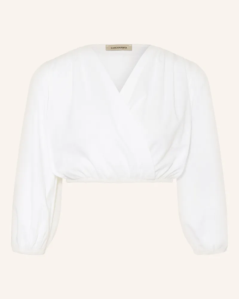 CocoVero Dirndlbluse IDA mit 3/4-Arm Weiss