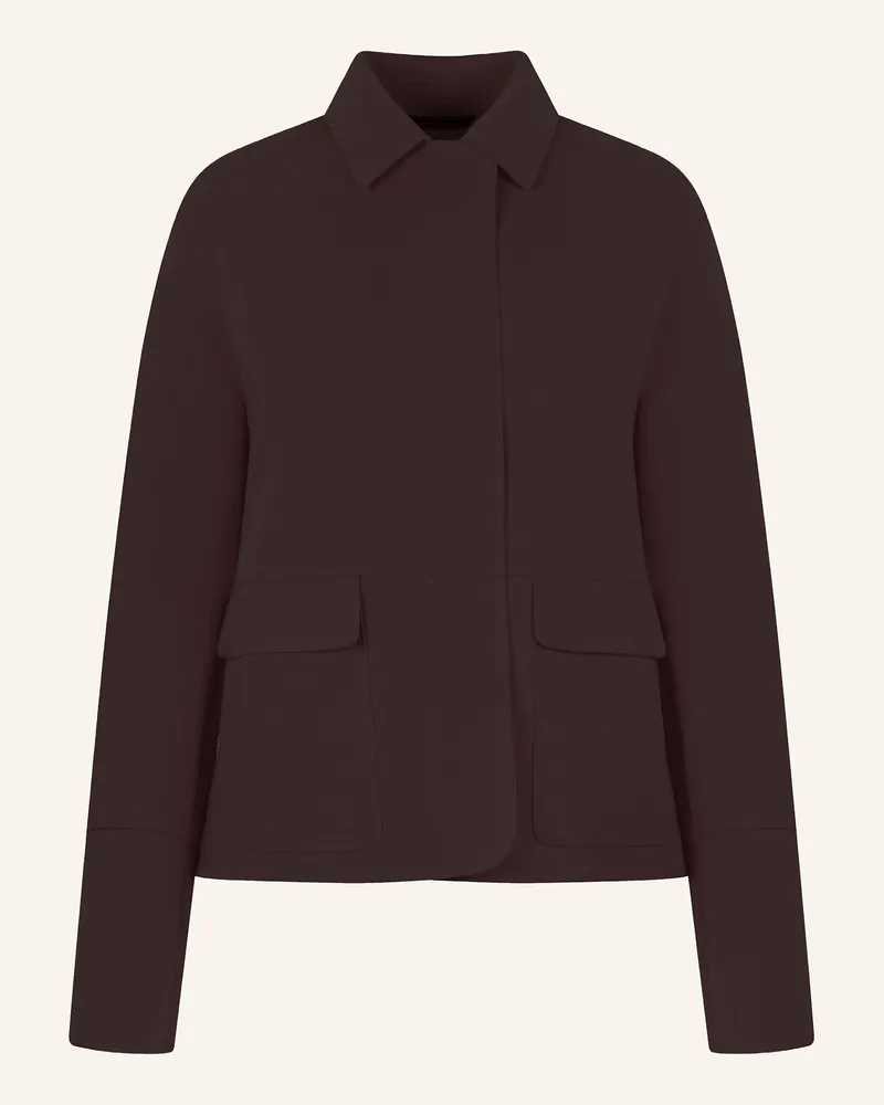 White Label Jacke Scuba Kastenjacke braun Braun