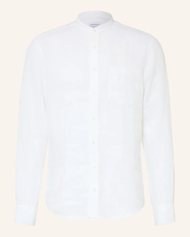 Seidensticker Leinenhemd Regular Fit weiss Weiss