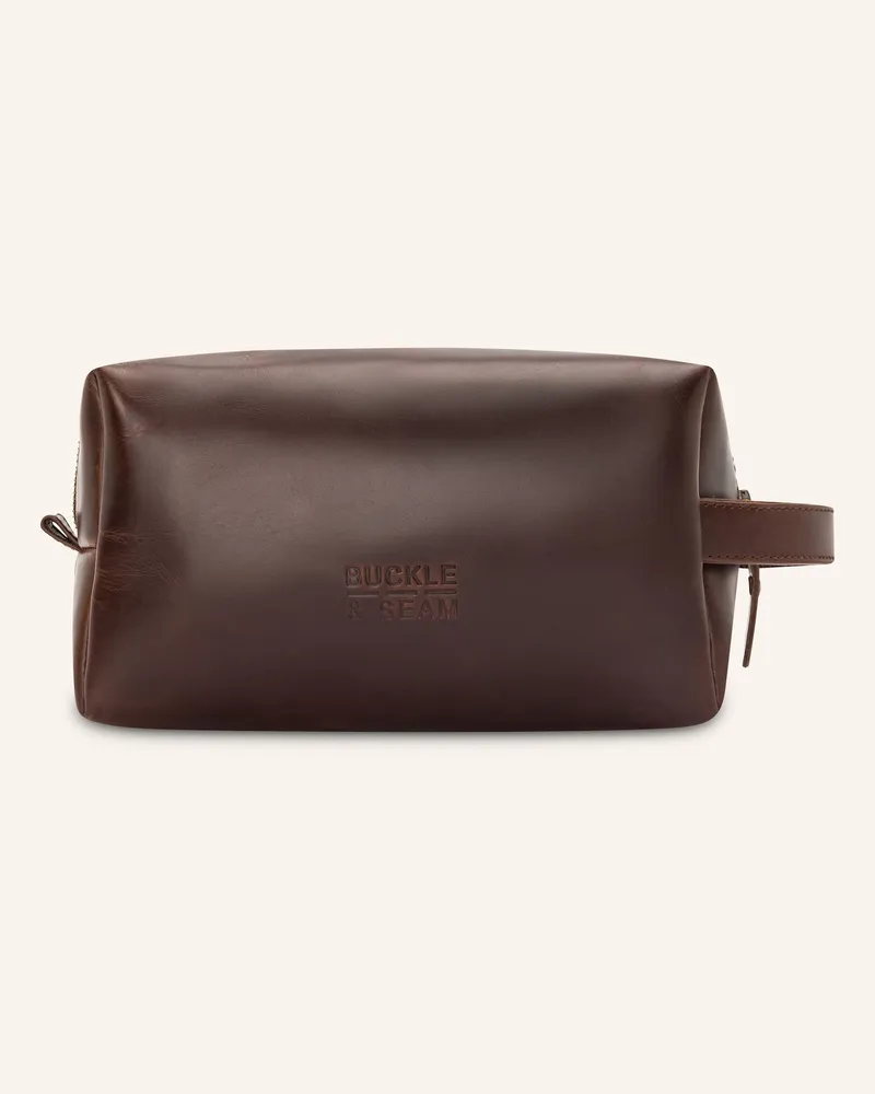 Buckle & Seam Kulturtasche Everest braun Braun