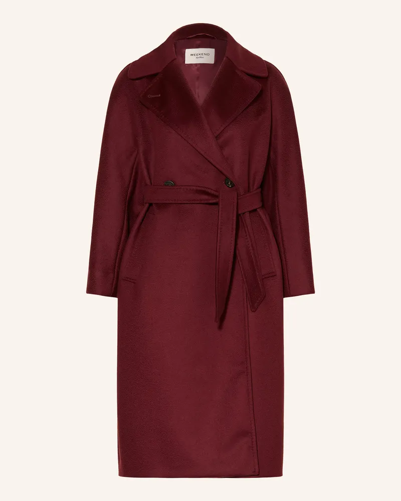 Max Mara Wollmantel Resina rot Dunkelrot